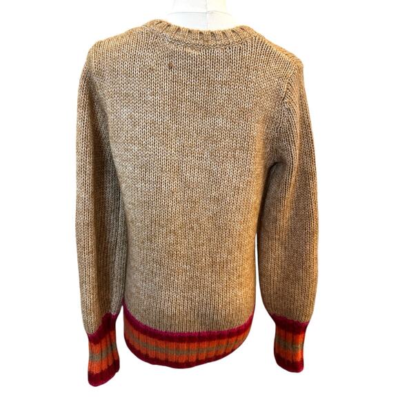 GAP Blouson Novel Sweater in Camel Heather Alpaca Wool Blend Sm - Picture 8 of 8